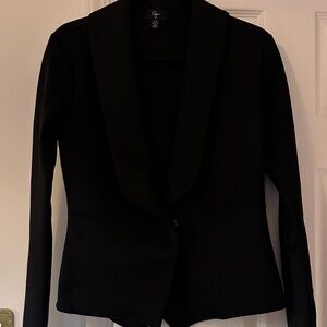 Aqua Elegant Black Women's Blazer